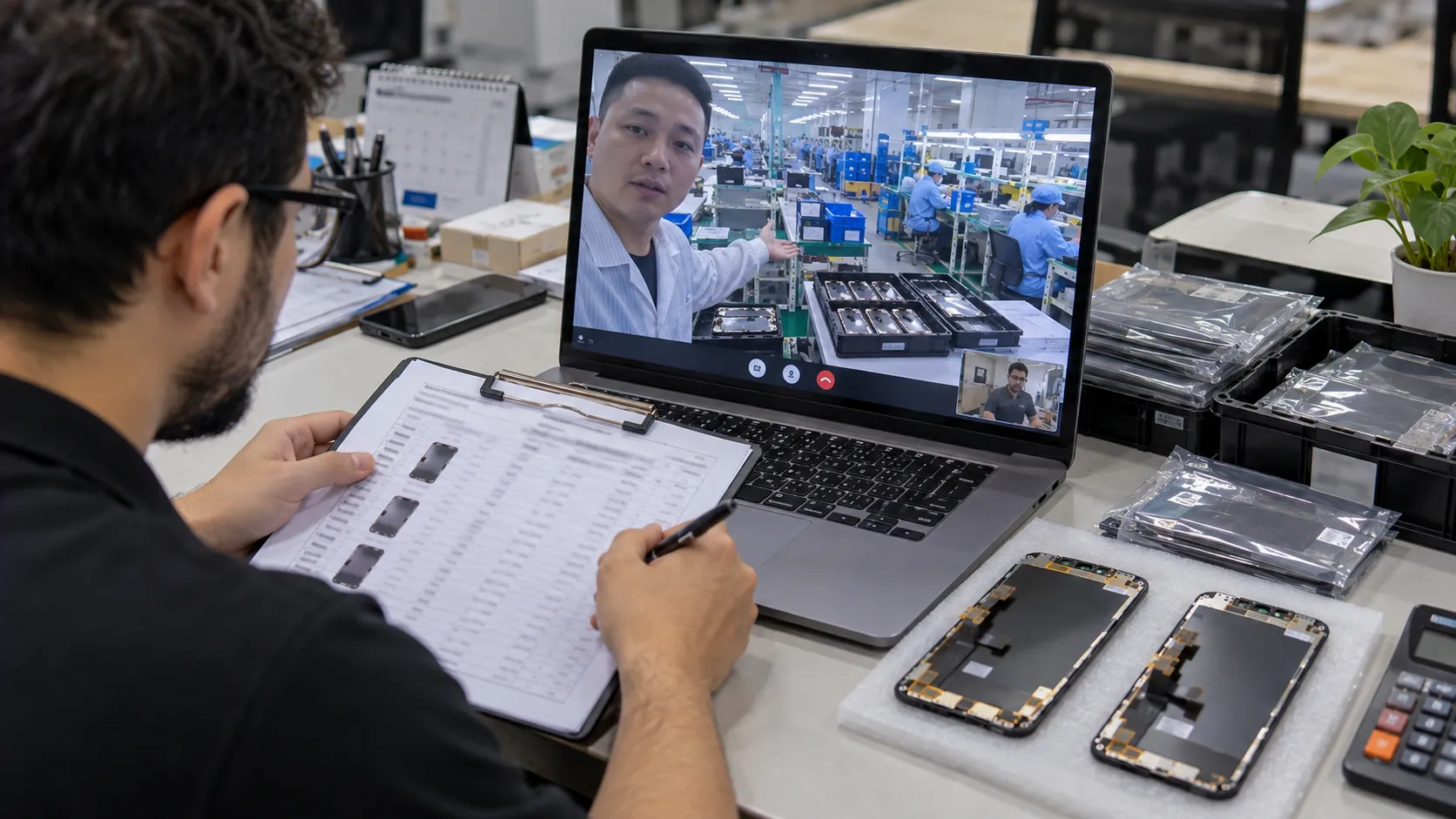 How to Audit an iPhone LCD Factory Remotely?